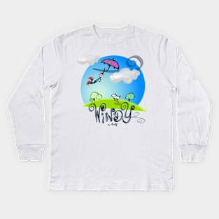 Windy time Kids Long Sleeve T-Shirt